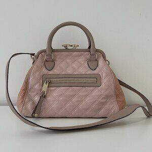 Authentic Marc Jacobs Leather Quilted Stam Handbag